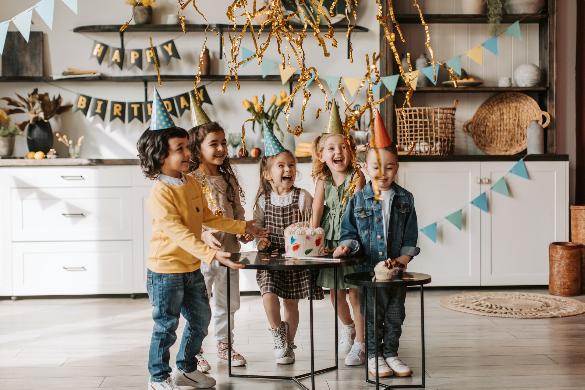 Kids enjoying a birthday celebration